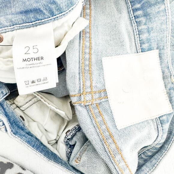 Mother Superior The Stunner Ankle Chew Walking on Water Light Denim Jean Size 25 - Picture 7 of 10